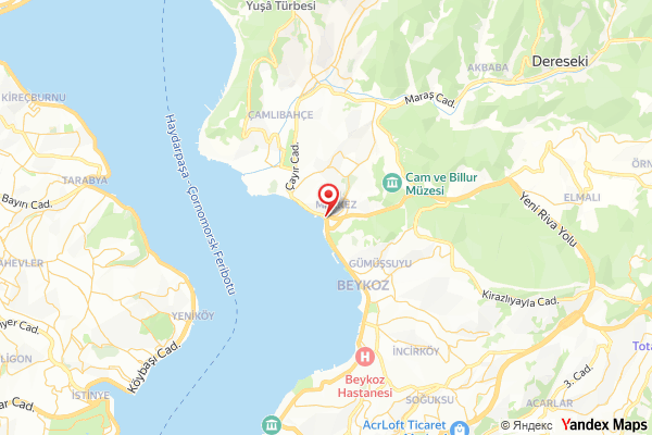 Beykoz ilçe merkezi haritası